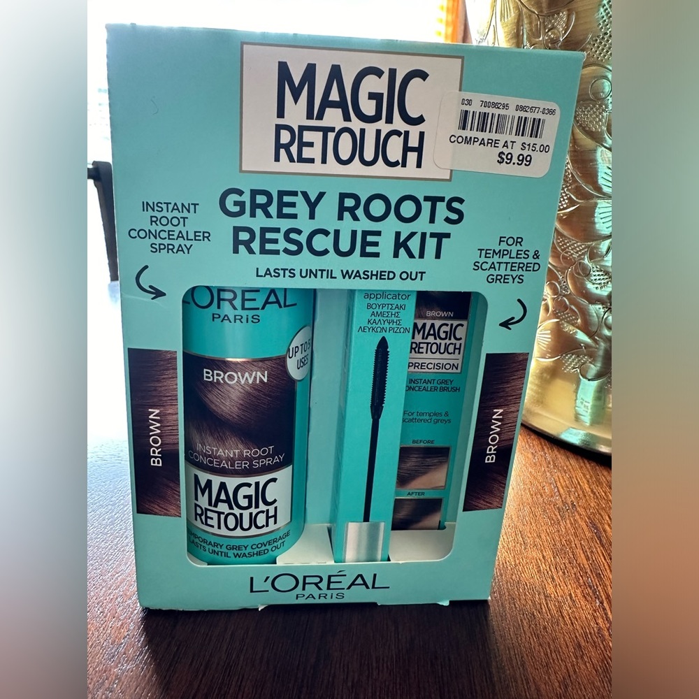 Magic retouch grey roots rescue kit brown new in box